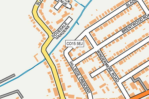 CO15 5EJ map - OS OpenMap – Local (Ordnance Survey)