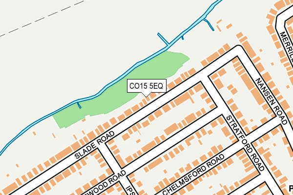 CO15 5EQ map - OS OpenMap – Local (Ordnance Survey)