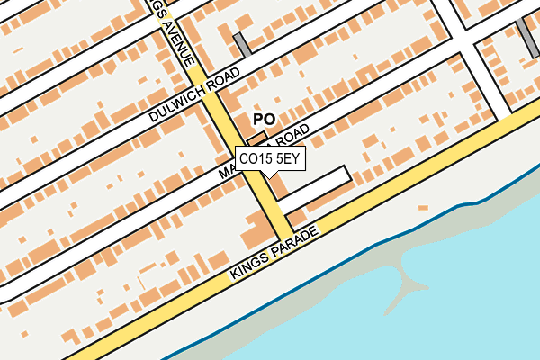 CO15 5EY map - OS OpenMap – Local (Ordnance Survey)