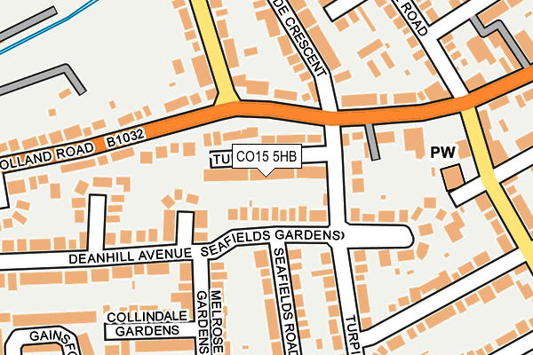 CO15 5HB map - OS OpenMap – Local (Ordnance Survey)