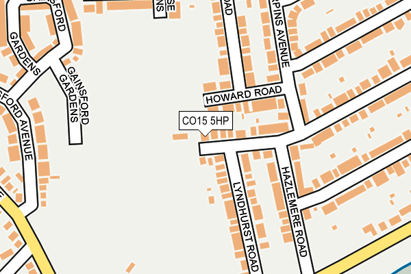 CO15 5HP map - OS OpenMap – Local (Ordnance Survey)