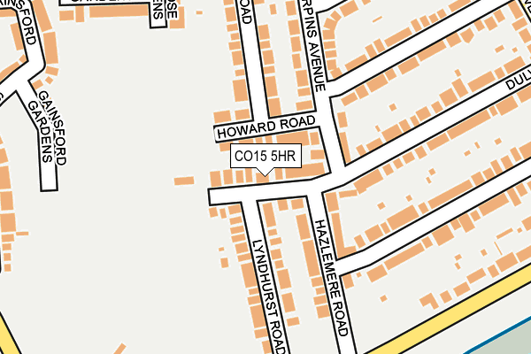 CO15 5HR map - OS OpenMap – Local (Ordnance Survey)
