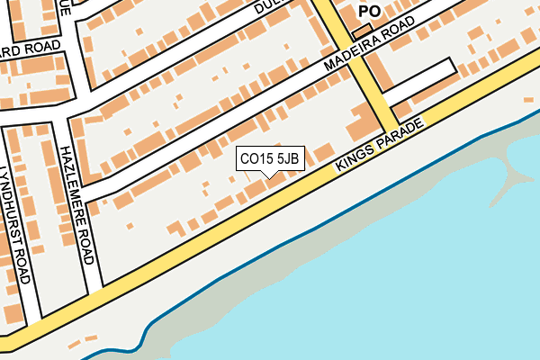 CO15 5JB map - OS OpenMap – Local (Ordnance Survey)