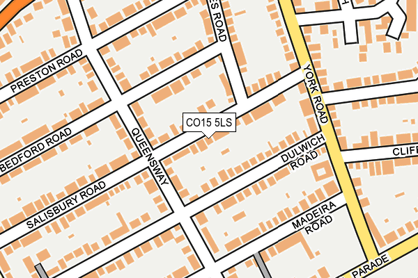 CO15 5LS map - OS OpenMap – Local (Ordnance Survey)