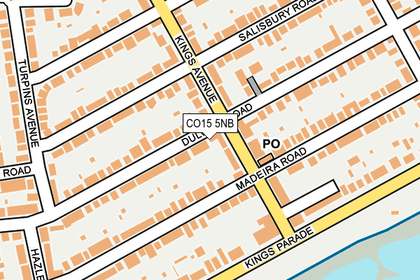 CO15 5NB map - OS OpenMap – Local (Ordnance Survey)