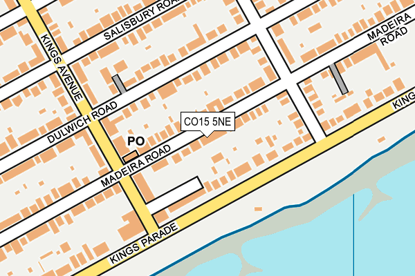 CO15 5NE map - OS OpenMap – Local (Ordnance Survey)