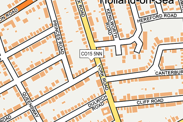CO15 5NN map - OS OpenMap – Local (Ordnance Survey)