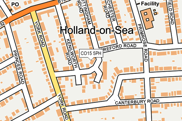 CO15 5PH map - OS OpenMap – Local (Ordnance Survey)