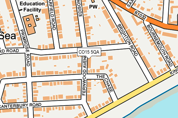 CO15 5QA map - OS OpenMap – Local (Ordnance Survey)