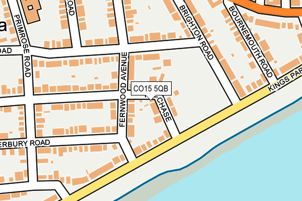 CO15 5QB map - OS OpenMap – Local (Ordnance Survey)