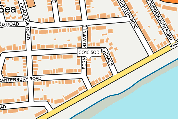 CO15 5QD map - OS OpenMap – Local (Ordnance Survey)