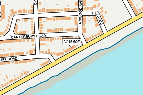 CO15 5QF map - OS OpenMap – Local (Ordnance Survey)