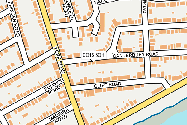 CO15 5QH map - OS OpenMap – Local (Ordnance Survey)
