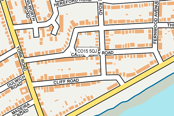 CO15 5QJ map - OS OpenMap – Local (Ordnance Survey)