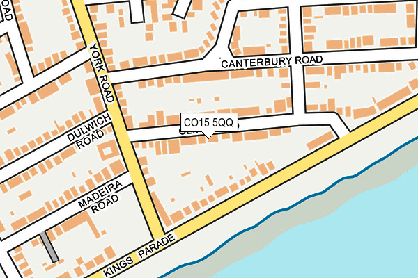 CO15 5QQ map - OS OpenMap – Local (Ordnance Survey)