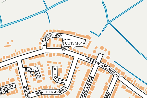 CO15 5RP map - OS OpenMap – Local (Ordnance Survey)