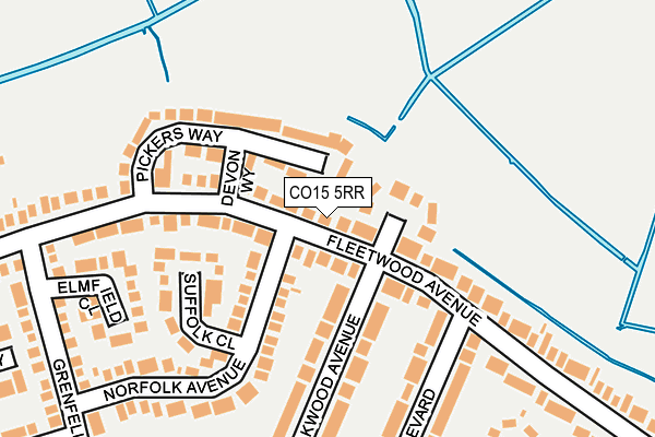 CO15 5RR map - OS OpenMap – Local (Ordnance Survey)