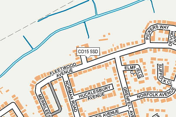 CO15 5SD map - OS OpenMap – Local (Ordnance Survey)