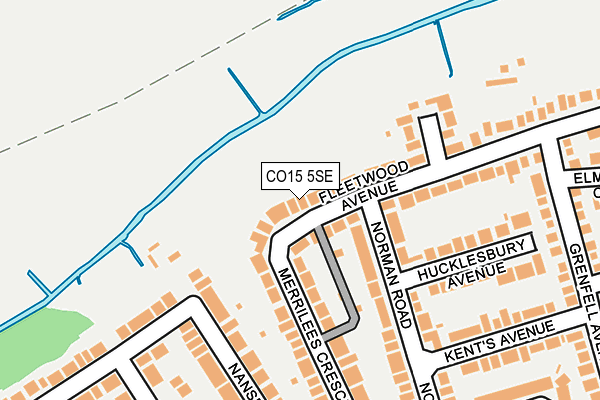 CO15 5SE map - OS OpenMap – Local (Ordnance Survey)