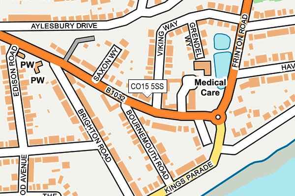 CO15 5SS map - OS OpenMap – Local (Ordnance Survey)