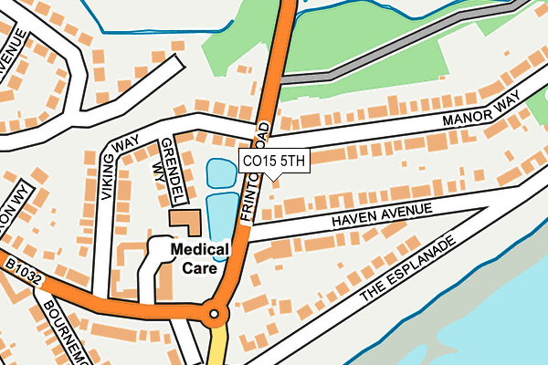 CO15 5TH map - OS OpenMap – Local (Ordnance Survey)