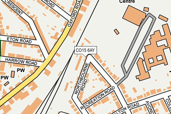 CO15 6AY map - OS OpenMap – Local (Ordnance Survey)