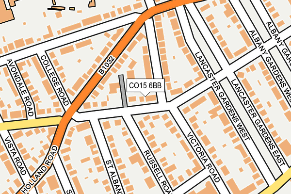 CO15 6BB map - OS OpenMap – Local (Ordnance Survey)