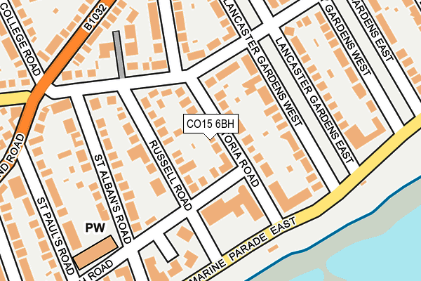 CO15 6BH map - OS OpenMap – Local (Ordnance Survey)