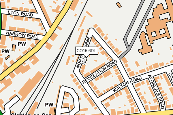 CO15 6DL map - OS OpenMap – Local (Ordnance Survey)