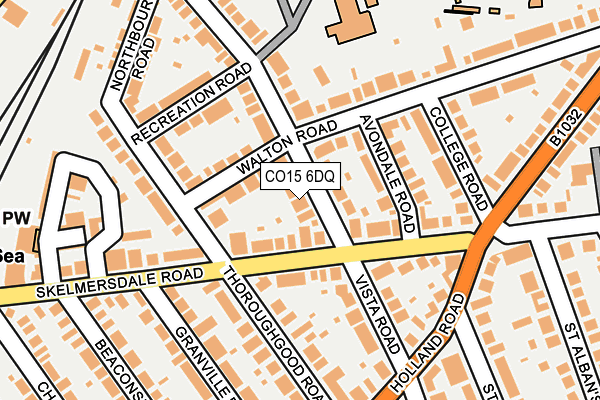 CO15 6DQ map - OS OpenMap – Local (Ordnance Survey)