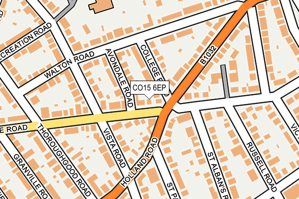 CO15 6EP map - OS OpenMap – Local (Ordnance Survey)