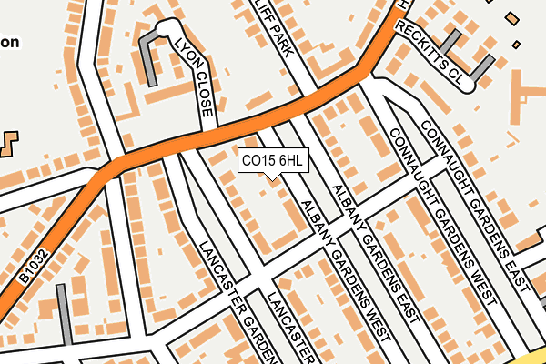 CO15 6HL map - OS OpenMap – Local (Ordnance Survey)