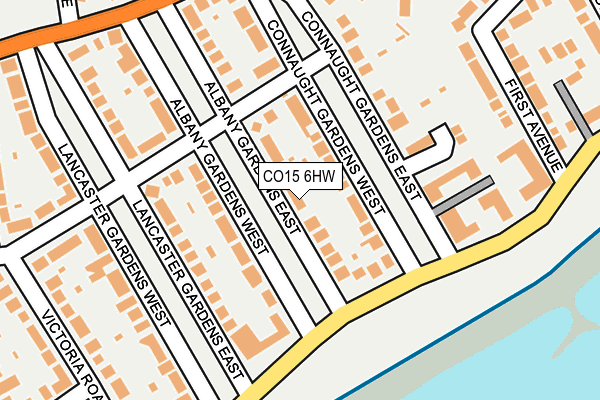 CO15 6HW map - OS OpenMap – Local (Ordnance Survey)