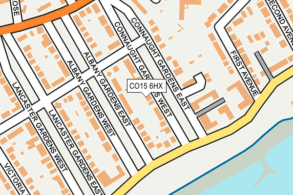 CO15 6HX map - OS OpenMap – Local (Ordnance Survey)