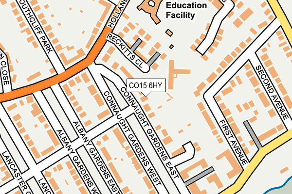CO15 6HY map - OS OpenMap – Local (Ordnance Survey)