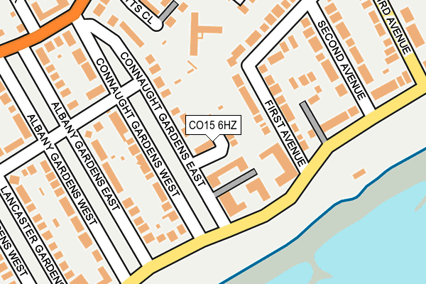 CO15 6HZ map - OS OpenMap – Local (Ordnance Survey)