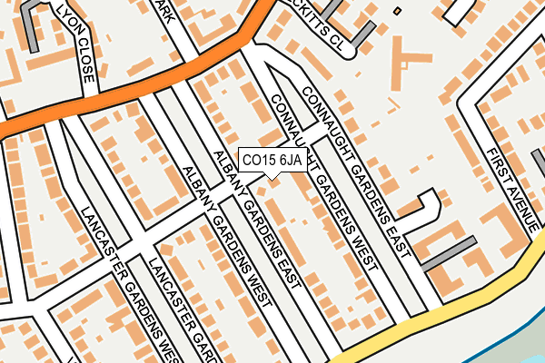 CO15 6JA map - OS OpenMap – Local (Ordnance Survey)