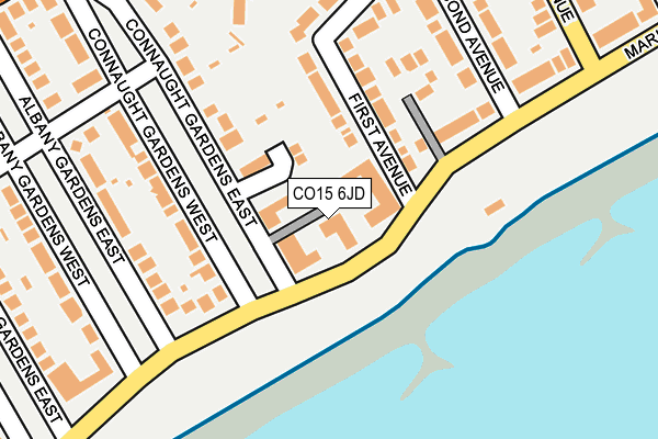 CO15 6JD map - OS OpenMap – Local (Ordnance Survey)