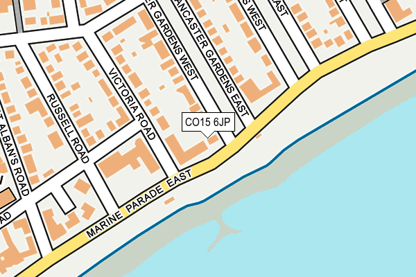 CO15 6JP map - OS OpenMap – Local (Ordnance Survey)