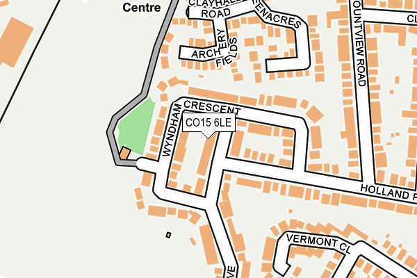 CO15 6LE map - OS OpenMap – Local (Ordnance Survey)