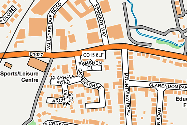 CO15 6LF map - OS OpenMap – Local (Ordnance Survey)
