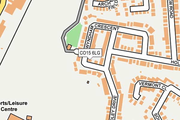 CO15 6LG map - OS OpenMap – Local (Ordnance Survey)