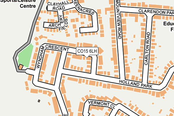 CO15 6LH map - OS OpenMap – Local (Ordnance Survey)
