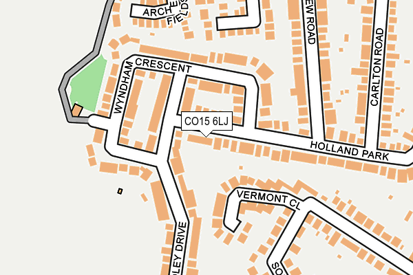 CO15 6LJ map - OS OpenMap – Local (Ordnance Survey)