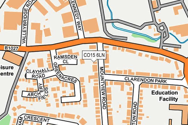 CO15 6LN map - OS OpenMap – Local (Ordnance Survey)