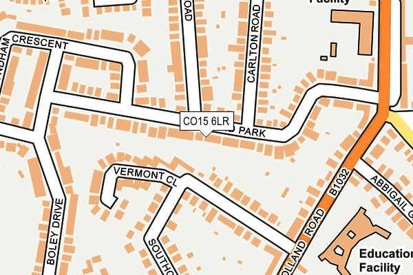 CO15 6LR map - OS OpenMap – Local (Ordnance Survey)