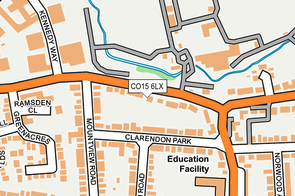CO15 6LX map - OS OpenMap – Local (Ordnance Survey)