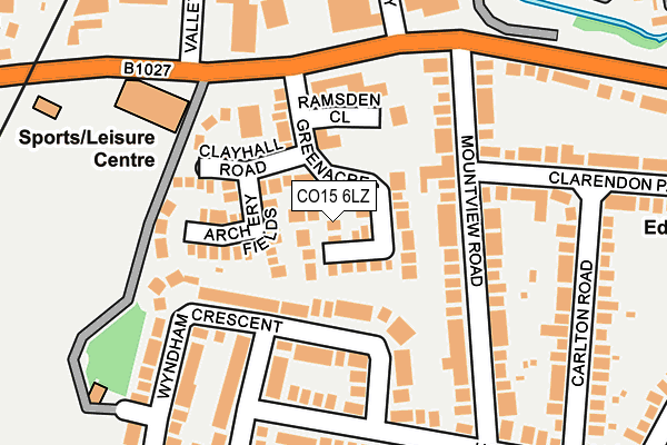 CO15 6LZ map - OS OpenMap – Local (Ordnance Survey)