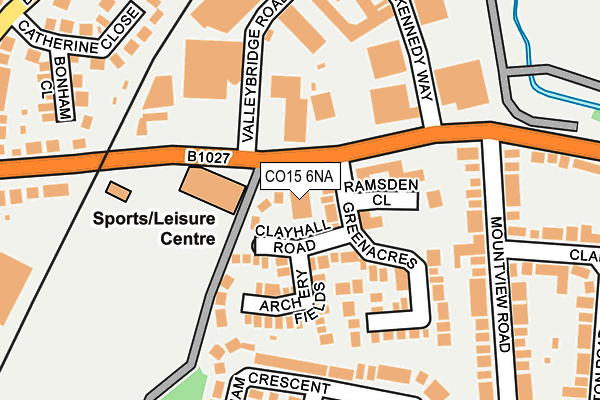 CO15 6NA map - OS OpenMap – Local (Ordnance Survey)