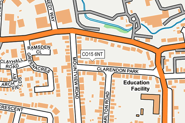 CO15 6NT map - OS OpenMap – Local (Ordnance Survey)